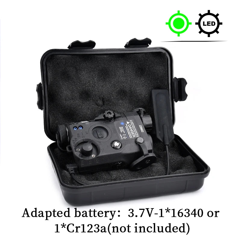 Tactical ATPIAL (LA-5C/PEQ UHP) Ultra High Power AN/PEQ-15 Scout LED Fit 20MM Rail Hunting Outdoor strong light flashlight