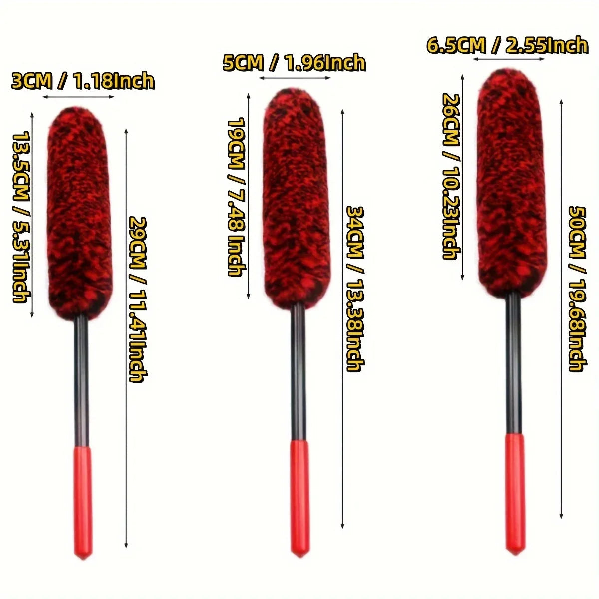 Car Wheel Detail Brush Set: Versatile Car Cleaning Tool for Tight Spaces - Suitable for Tires, Rims, Engine Bays, Exhaust Tips,