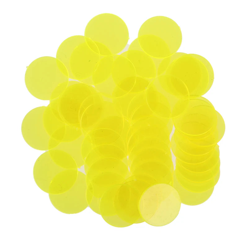 50PCS/Set Creative Gift Accessories Plastic Chips Bingo Markers Token Fun Family Club Game Toy