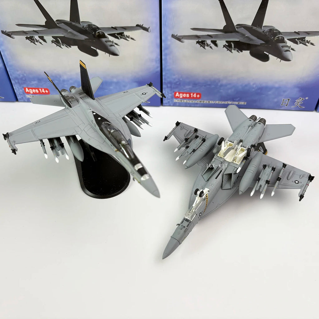 1/100 Scale U.S. Navy F/A-18 Pirate Flag Squadron F18 Carrier-Based Fighter Metal Diecast Finished Military Plane Model