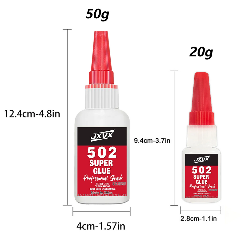 10PCS 502 Super Strong Adhesive 20g, Cyanoacrylate Insta Adhesive, for Hard Plastics, Crafts, Ceramics, Frame, Leather, Metal, Strong Bonding Liquid Versatile Glue Tool,With precision dispenser.