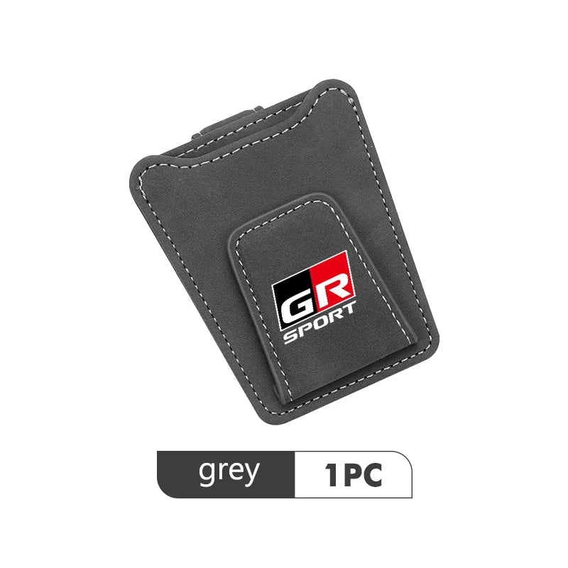 For Toyota Multifunction Car Glasses Clip Auto Suede Sunglasses Card Storage Clip C-HR CHR Logo 2016 2017 2018 2019 2021 2022