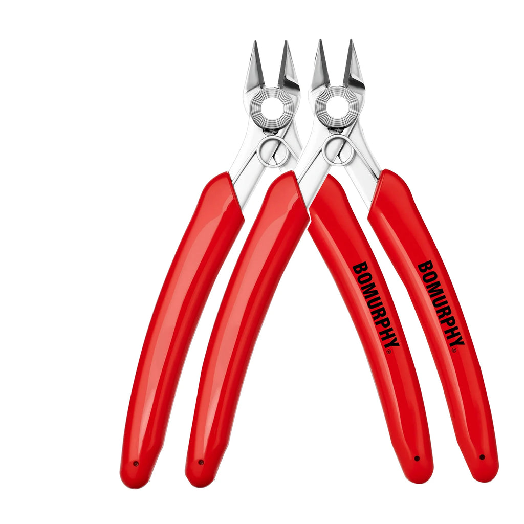 BOMURPHY Diagonal Pliers Precision Wire Cutters Nipper for Electronic Repair DIY Craft Cutting Tools