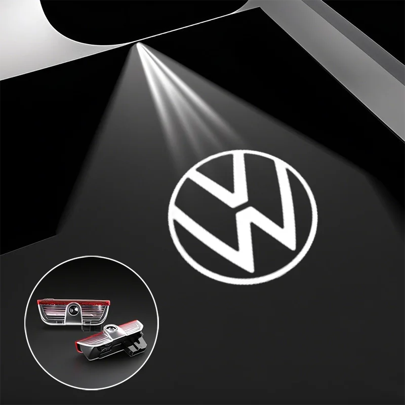 VW Car LED Door Logo Welcome Light Projector Lamps Accessories For VW GTI Polo Golf Passat B6 Tiguan Arteon Jetta T-ROC ID.4 CC
