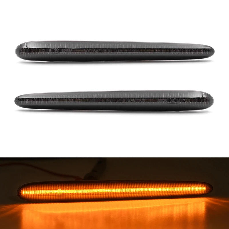For Alfa Romeo Giulietta 940 2010-2021 Clear & Smoked Lens LED Side Marker Lamp Amber Front Side Fender Turn Signal Lights