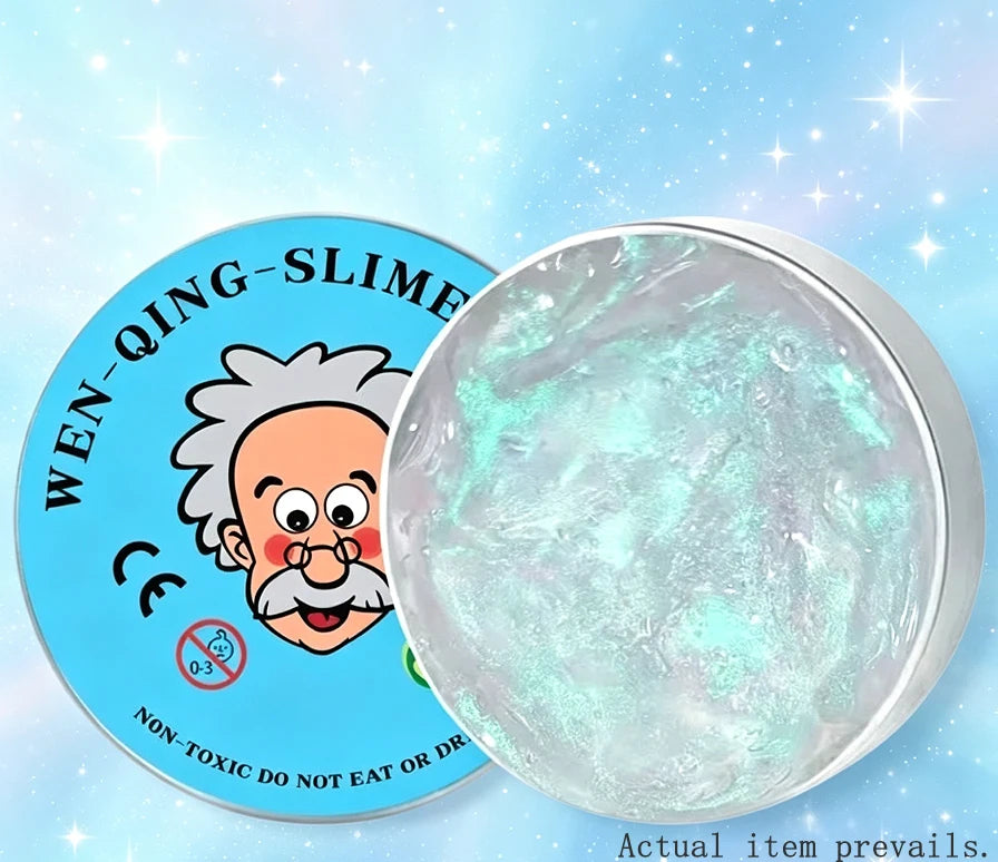 New Stress Relief Toys Old Man Liquid Squishy Transparent Crystal Slime Fluffy Foam Putty Kids Safe Bouncy Stretchy Color Slime