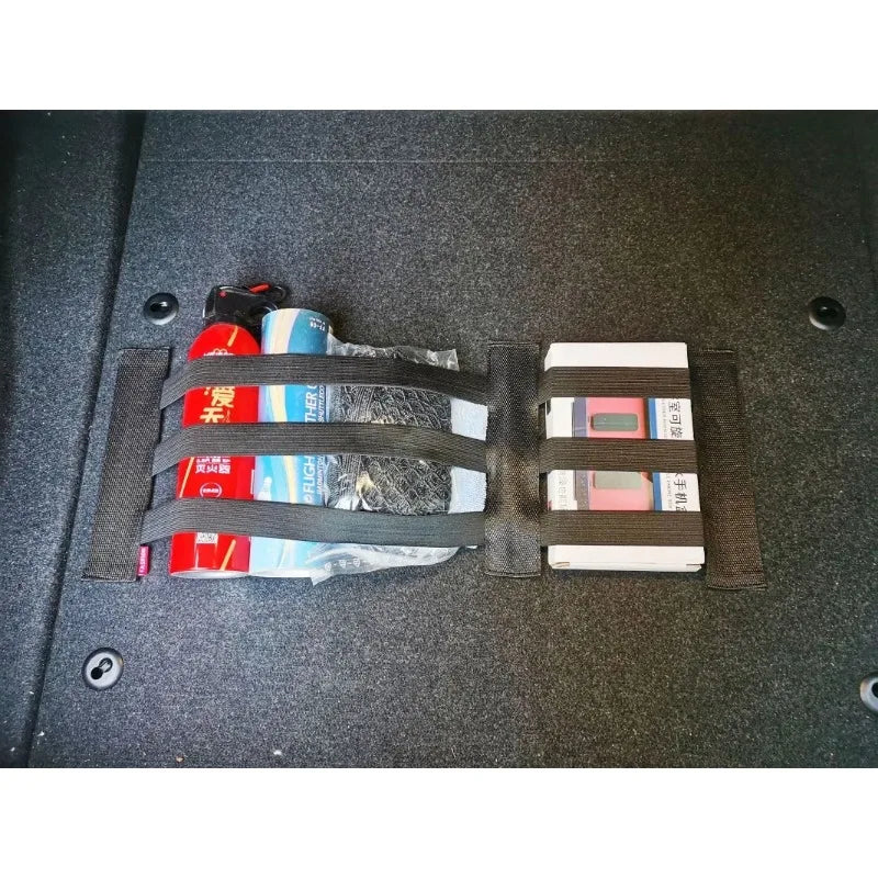 Car Trunk Storage Device Hook and Loop Fixed Straps Car Storage Fixing Strap Trunk Velcro Strap Auto Rear Racks & Accessories