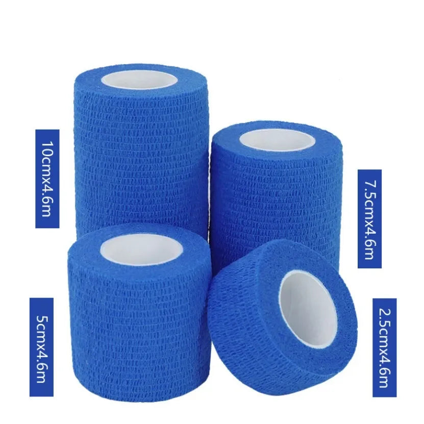 1Pc Waterproof Medical Therapy Self Adhesive Bandage Muscle Tape Finger Joints Wrap First Aid Kit Pet Elastic Bandage 2.5-10cm