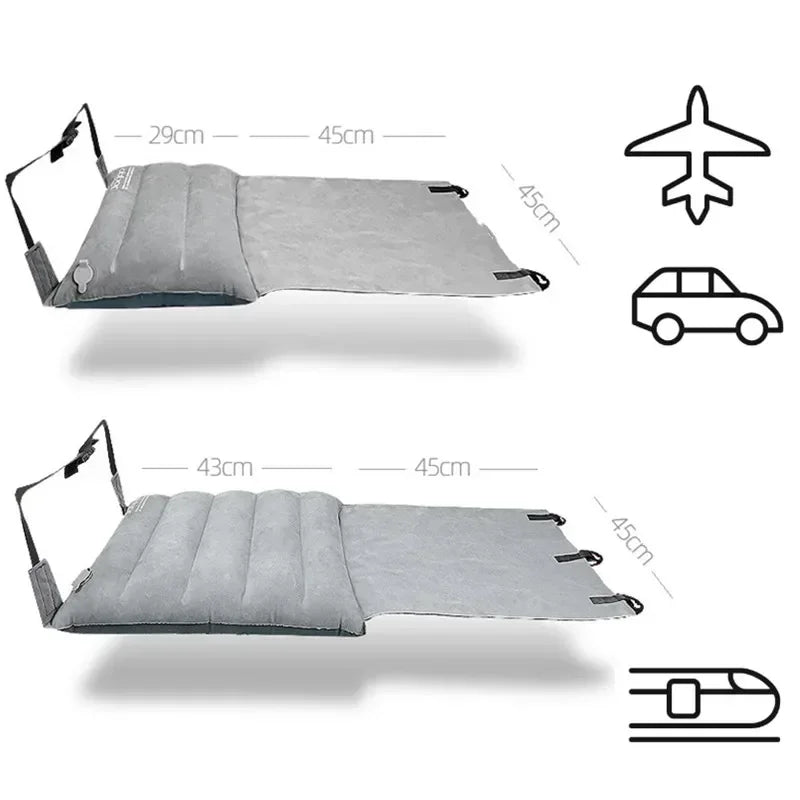 Adjustable Footrest Hammock Car Train Airplane Travel Inflatable Bed Camping Car Air Accessories Portable Car Mattress For Babys