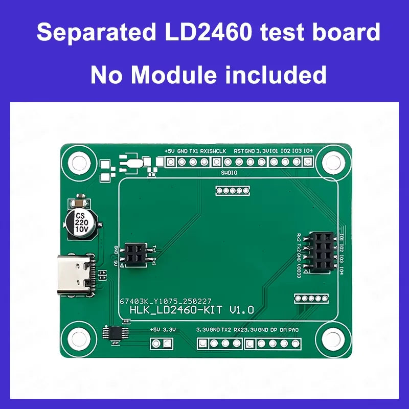 24G 2T4R LD2460 Smart Home Human Presence Distance Tracking Sensor Motion Module HLK-LD2460