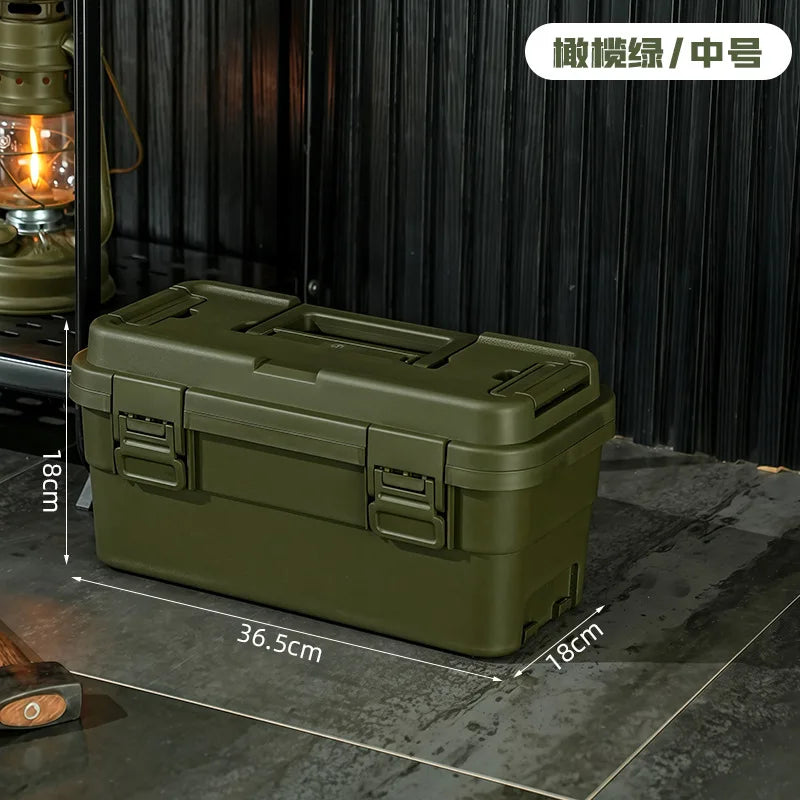 Tool storage box, gardening toolbox, painting tool storage, hardware set storage, plastic thickening, car mounted layering