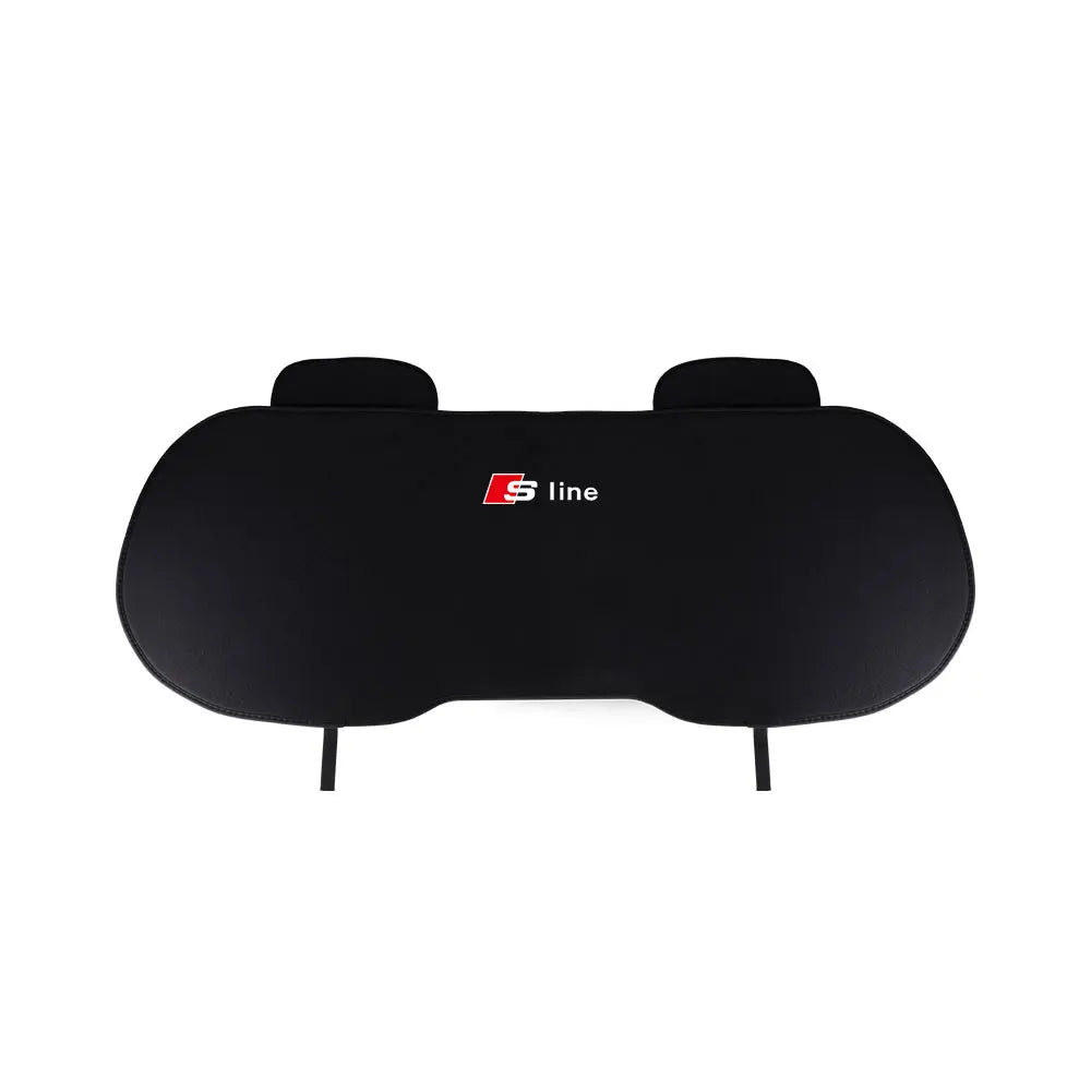 Anti-Slip Car Seat Backrest Cushion Auto Emblem Seat Protective Covers With Pocket For Audi Sline RS TT A3 A4 A6 S4 S5 S6 S7 Q3