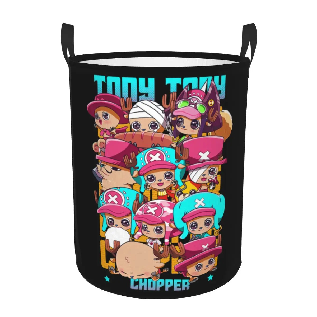 One Piece Tony Tony Chopper Laundry Basket Collapsible Anime Clothing Hamper Bathroom Organizer Storage Bins