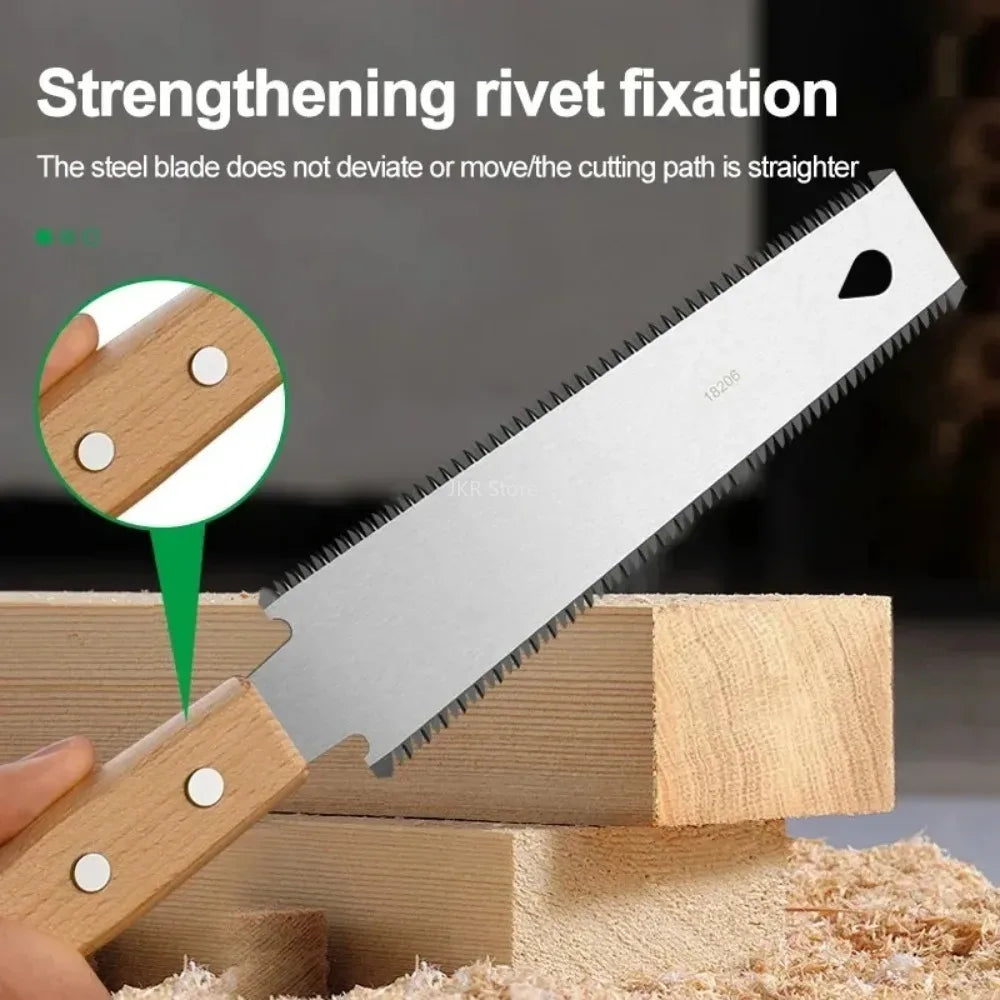 Flexible Japanese Hand Saw SK5 Steel Fine Tooth Wood Saw Single Double Sided for Carpentry Garden Woodworking Use