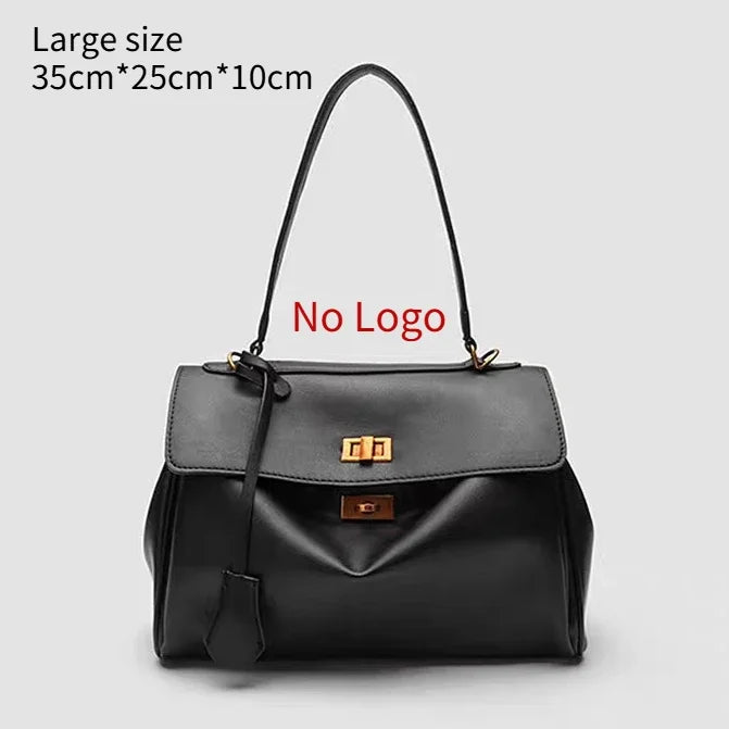New Stylish Large-capacity Platinum Bag, Women's Casual Versatile Commuting Crossbody Bag, Modern Neutral Business Handbag