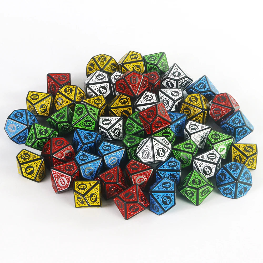 10 Sided Acrylic Dice D10 Polyhedral Dice Set for DND RPG Role Playing Table Games