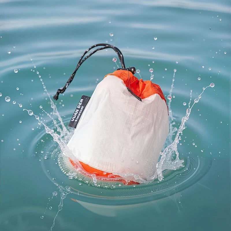 Outdoor Travel Storage Bag 15D Silicone Waterproof Gear Organizer Drawstring Pouch for Camping Hiking Accessories