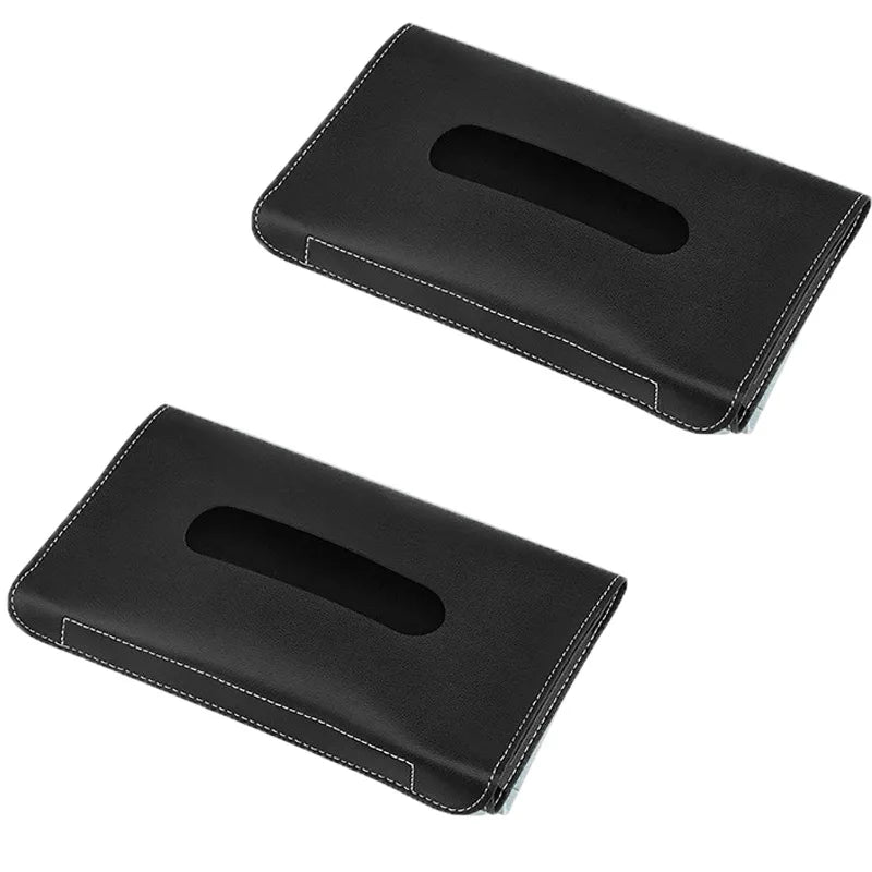 1/2 Pcs Car Tissue Box Towel Sets Car Sun Visor Tissue Box Holder Auto Interior Storage Decoration for BMW Car Accessories