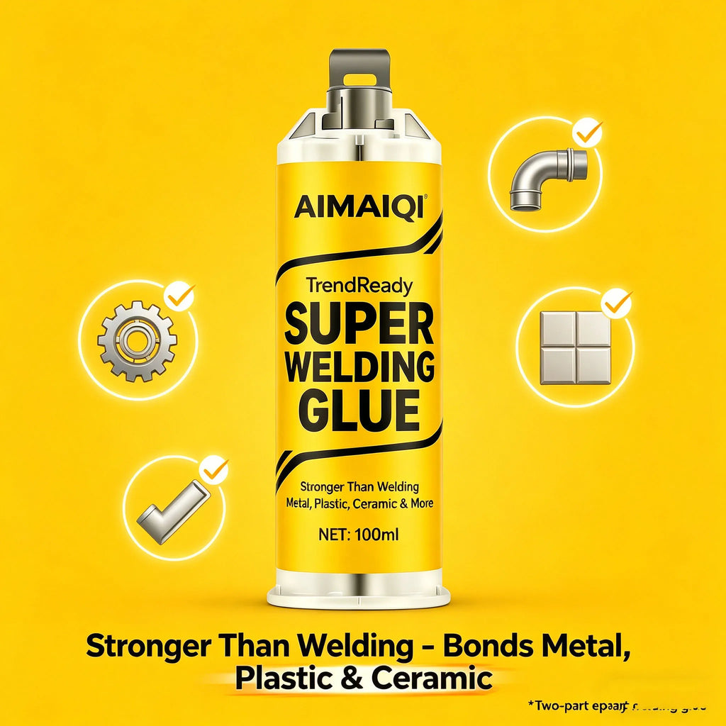Super Welding Glue, High Strength Instant Adhesive Stronger Than Welding, Multi-Purpose Repair Glue for Metal, Plastic, Ceramic