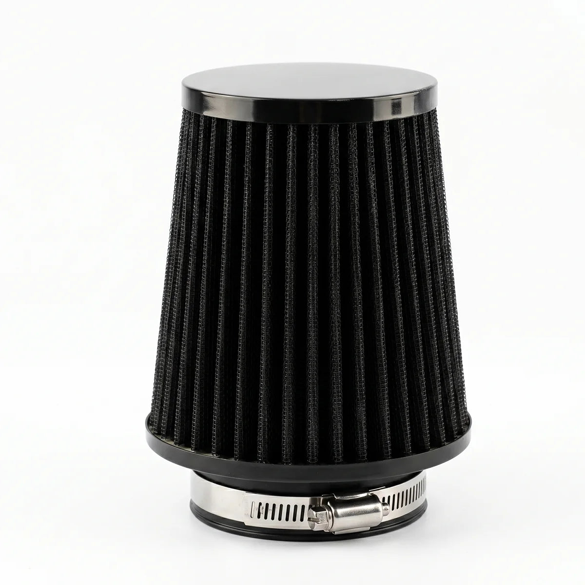 1pc Durable 76mm 3" Universal Car Air Filter High Flow Reusable Cotton Gauze Intake Filter For Motorcycle Automobile Modificatio