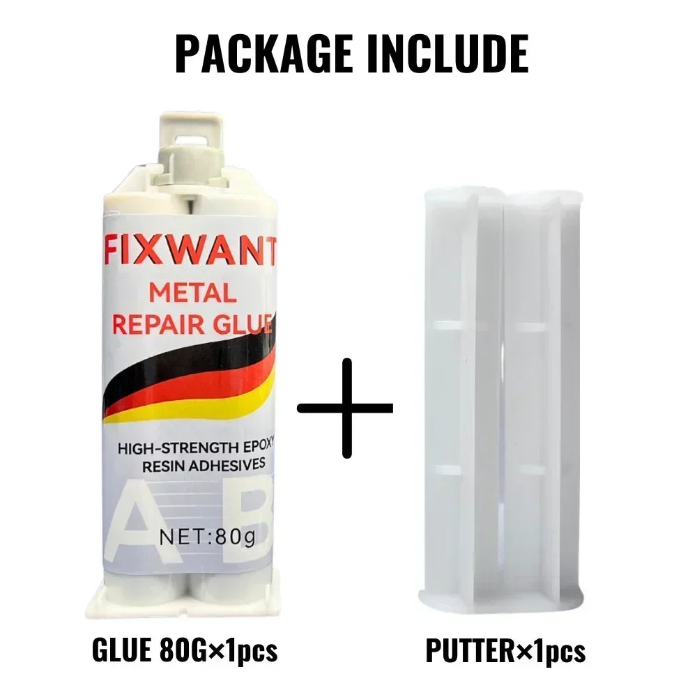 180℃ High Temperature Resistant Strong Metal Glue for Metal Mutual Bonding Copper Aluminum Alloy Zinc Alloy Iron Adhesive