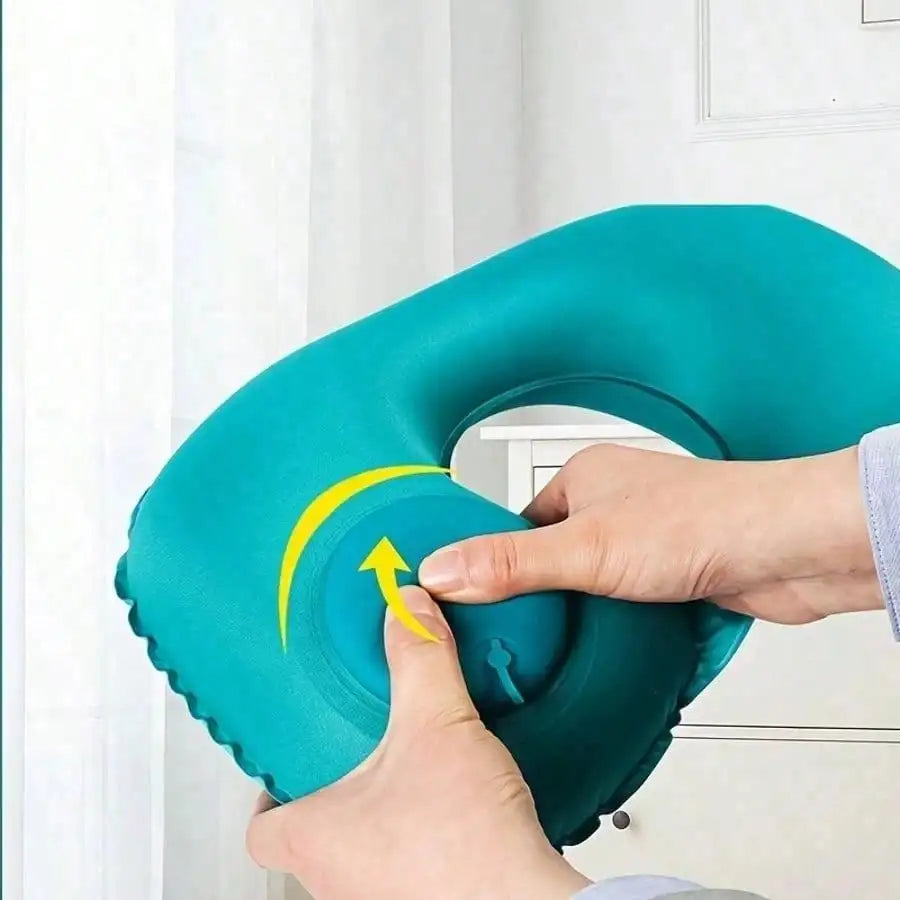 Inflatable Neck Pillow for Traveling, Blow Up Neck Pillows for Air Travel, Travel Pillows, Inflatable U-shaped Pillow