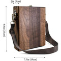 New Retro Nostalgic Writers Wood Box Bags Women Wood Messenger Bags Outdoor Multi-functional Sketch Bags Tool Storage Box Bags