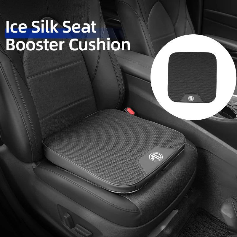 Car Ice Silk Booster Cushion Increase Seat Pad Slant Mat Auto Accessories For Morris Garages MG 3 5 6 7 ZS HS GS Hector TF GT ZR