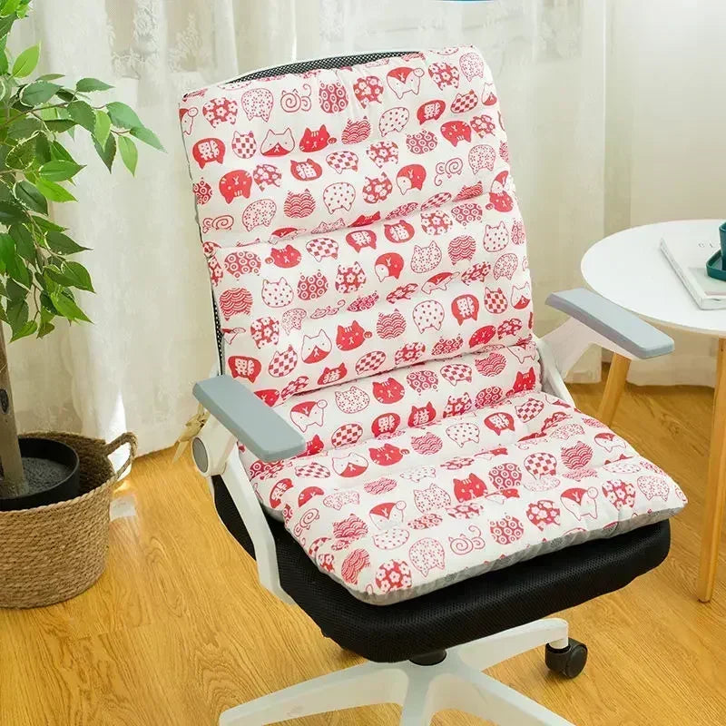 Thicken Soft Back Waist Pillow Student Stool Thickened Fart Cushion Home Garden Patio Lounger Hynde til siamesisk stol 샴 체어 쿠션