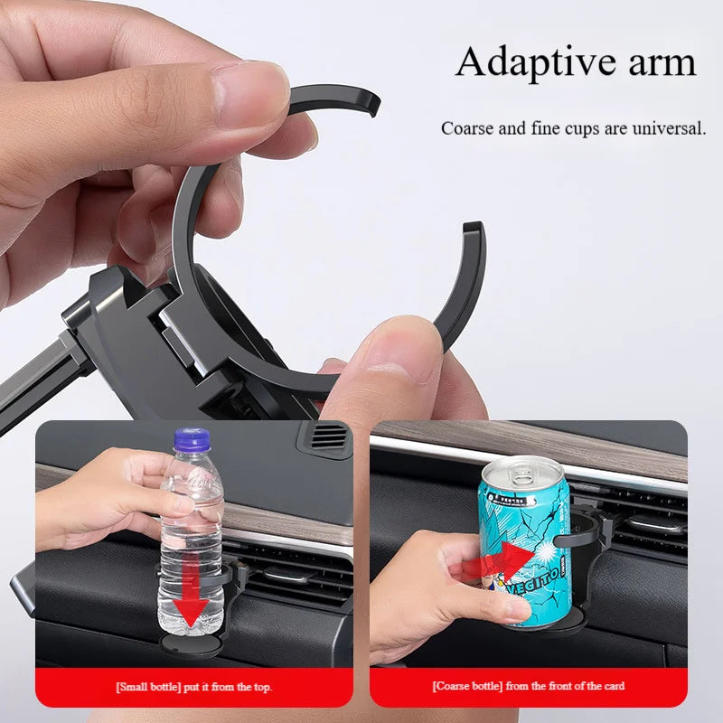 1 Piece Of Car Water Cup Overhead Air Outlet Beverage Rack Car Multifunctional Tea Cup Holder Ashtray Fixed Bracket Fixed Object