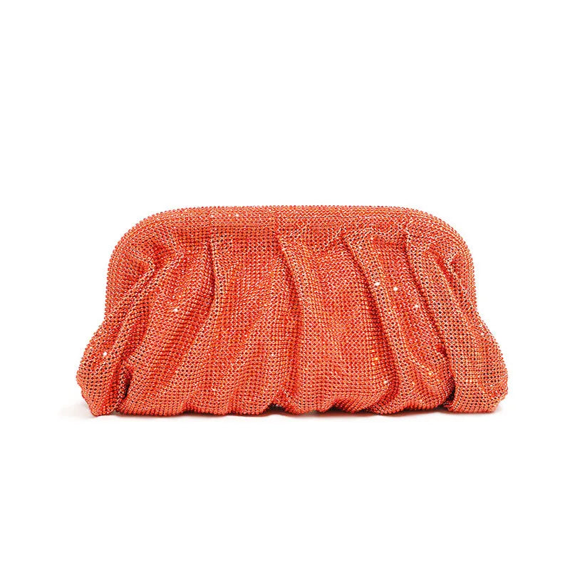 XMESSUN New Diamonds Evening Clutch Bag for Women,Fashion Designer Wedding Party Pouch Bag Lady Chain Shoulder Crossbody Bag
