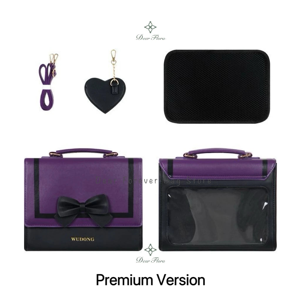 Y2K Premium Version Sweet Ita Bag Lolita Girl Transparent Bag Fashion Preppy Style Shoulder Crossbody Bag Kawaii Display Handbag