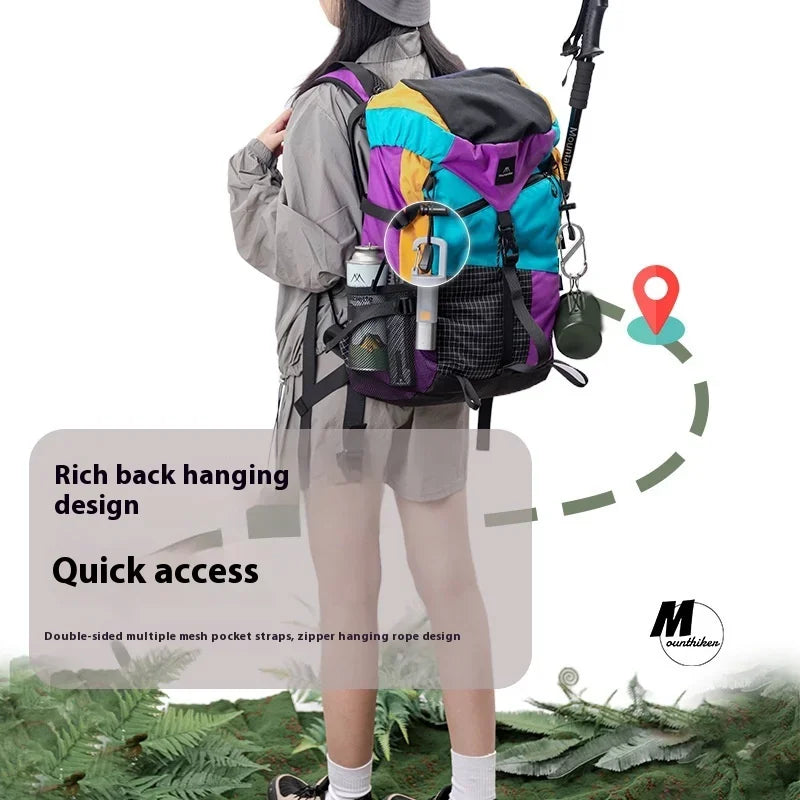 MOUNTAINHIKER 27L35L Outdoor Camping Mountaineering Bag Multifunctional Shoulder Backpack Hiking Travel Lightweight Tactical Bag