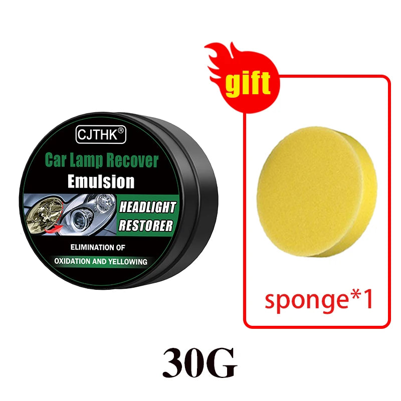 Car Headlight Restoration Polishing Kits Headlamp Scratch Remover Repair Cleaning Paste Remove Oxidation Headlight Polish Liquid