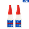 LOOLIFL 401 Super Glue 5×20g, Liquid Glue10s Fast Drying Cyanoacrylate Adhesive, Strong Bond for Plastic Metal Wood Ceramic Repa
