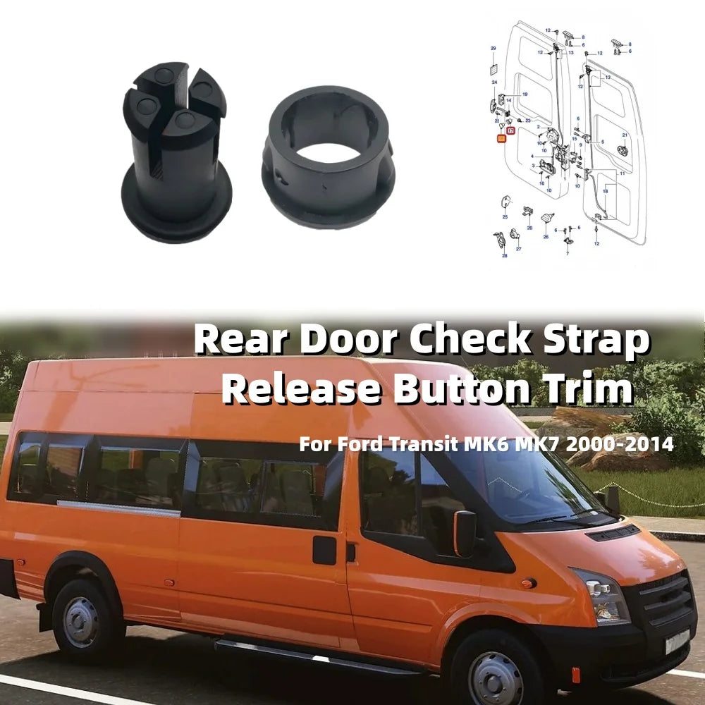 1Set Rear Door Release Button Trim For Ford Transit MK6 MK7 2000-2014 RV Door Limit Switch Release Button Panel Accessories