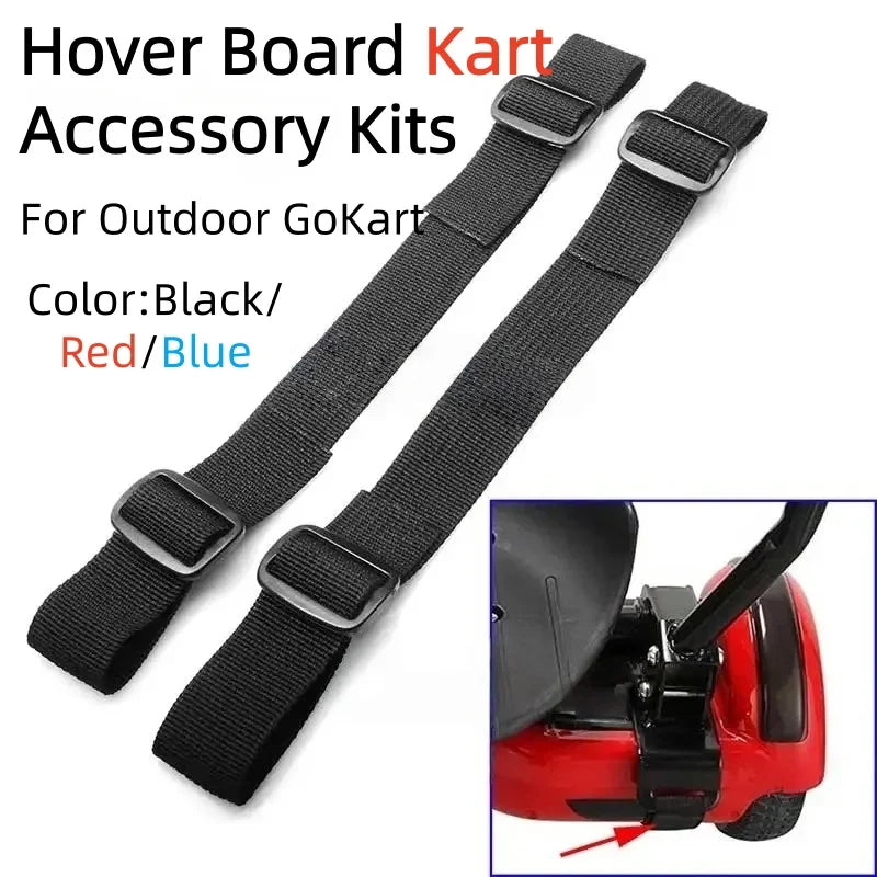 1Set Width Adjustable PP Nylon Webbing Strap For Hoverboard Kart HoverKart Seat Attachment Replacement With Tri-Glide Buckle Kit