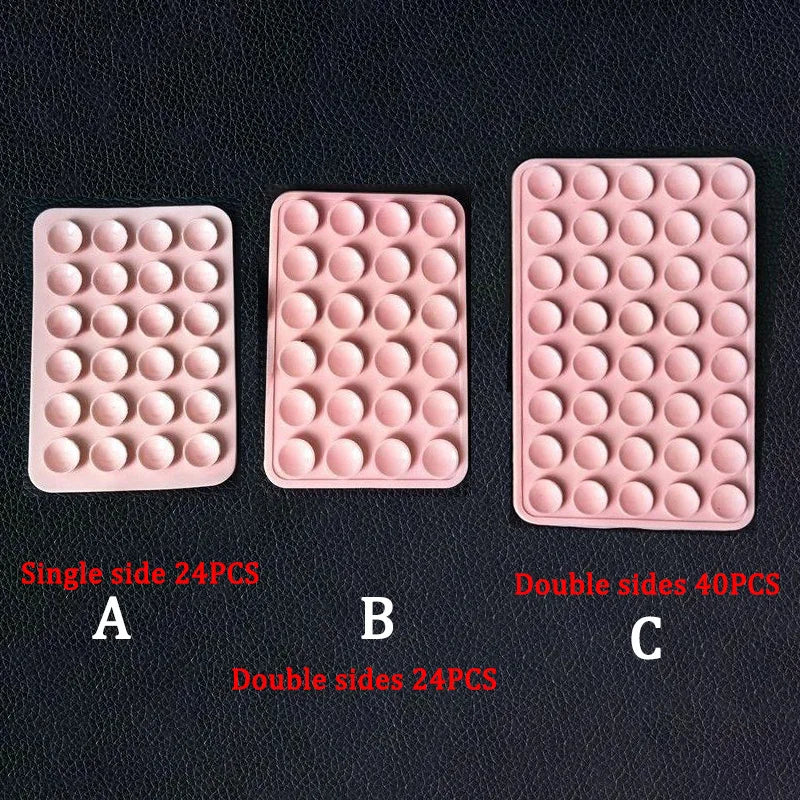 Silicone World Square Silicone Mobile Phone Fixing Suction Cup Car Mounted Bracket Phone Case Universal Anti Slip Suction Cup
