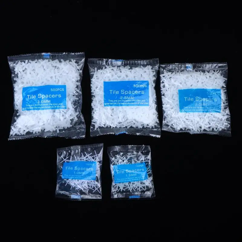 1/1.5/2/2.5/3mm Tile Leveling Clip Set 1Bag Cross Spacers Floor Wall Construction Tile Positioning Installation Supply
