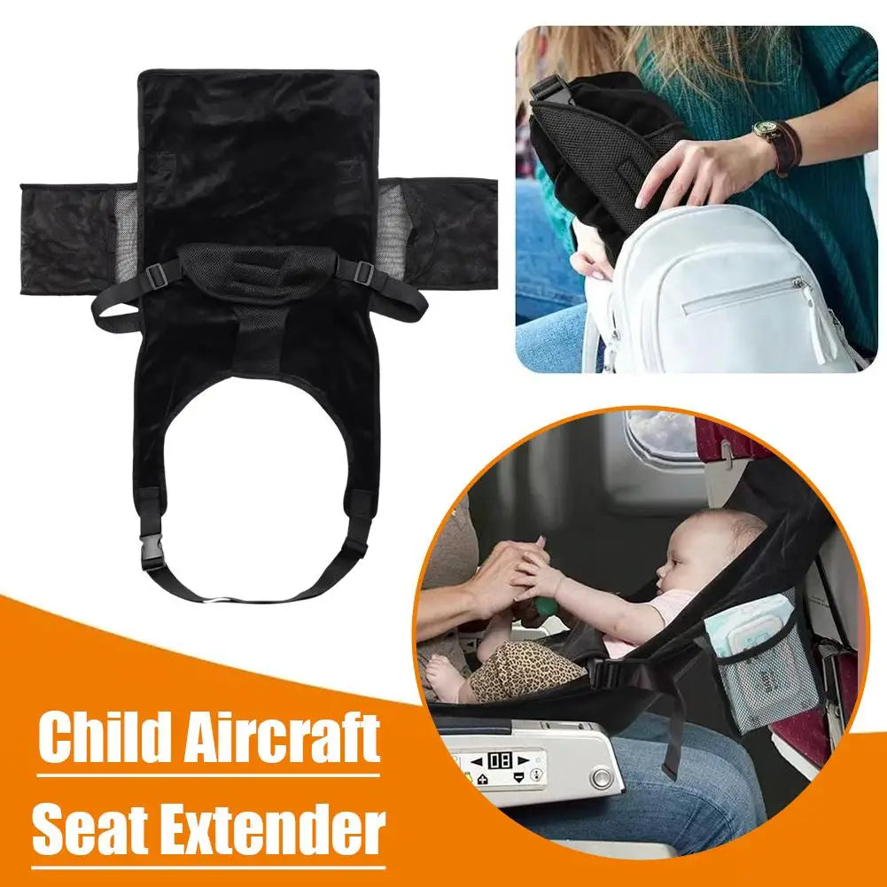 Toddler Airplane Travel Bed Inflatable Extender Travel Plane/car/train Portable Sleep Essential Safety Belt Baby Bed K H0f6