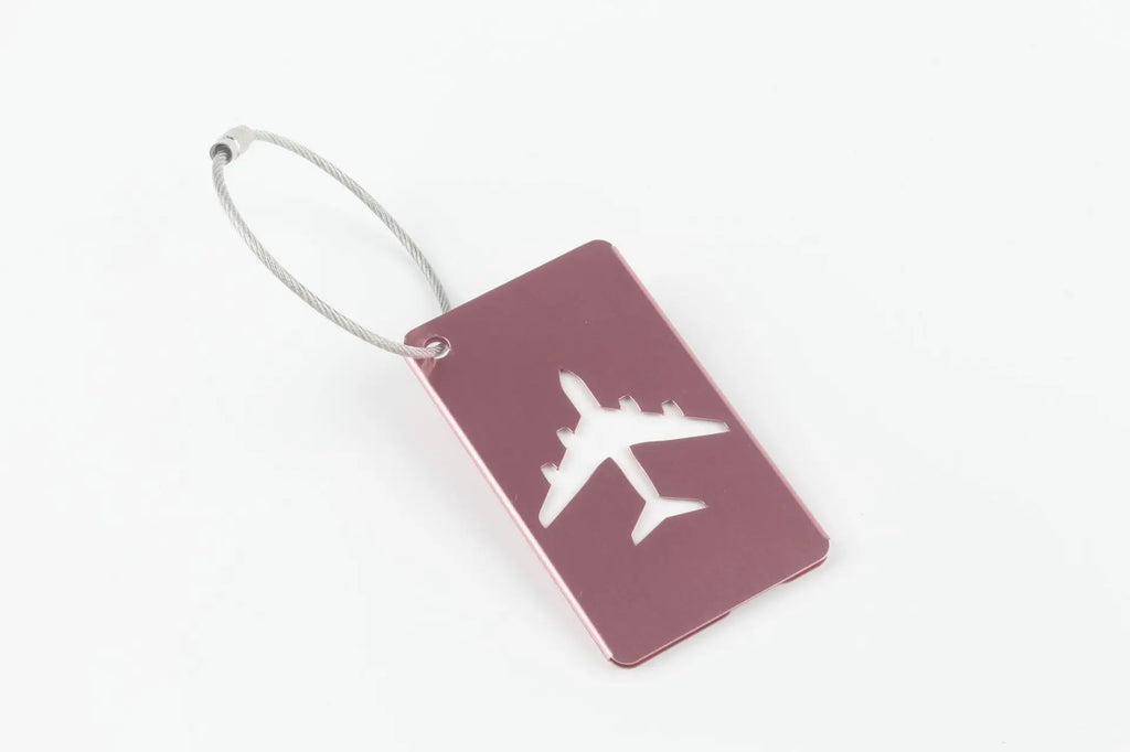 Premium Aluminum Travel Luggage Tag Durable Luggage Identification with Business Card Holder Fashion Tag Travel Accessories