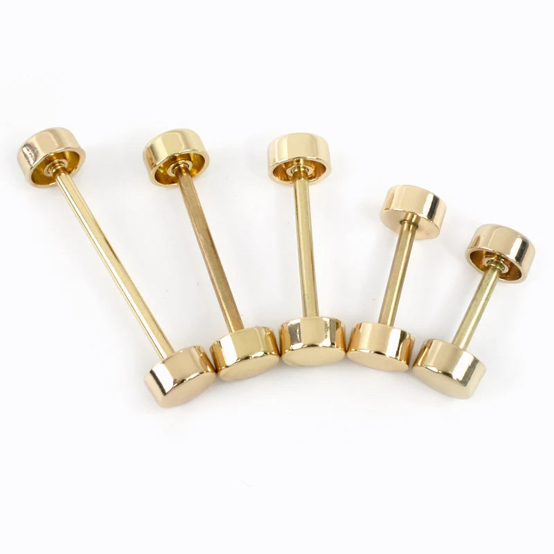 10Pcs Deepeel Detachable Wheel Screw Buckle 15-40mm Metal Barbell Clasp HandBag Strap Handle DIY Luggage Hardware Accessories
