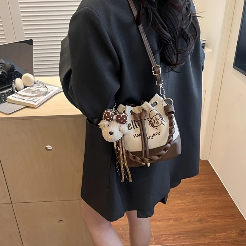 2026 New Arrival Women's Bag in Color Blocking Design - Trendy Retro Style, Versatile, Casual, Minimalist, Handheld & Crossbody