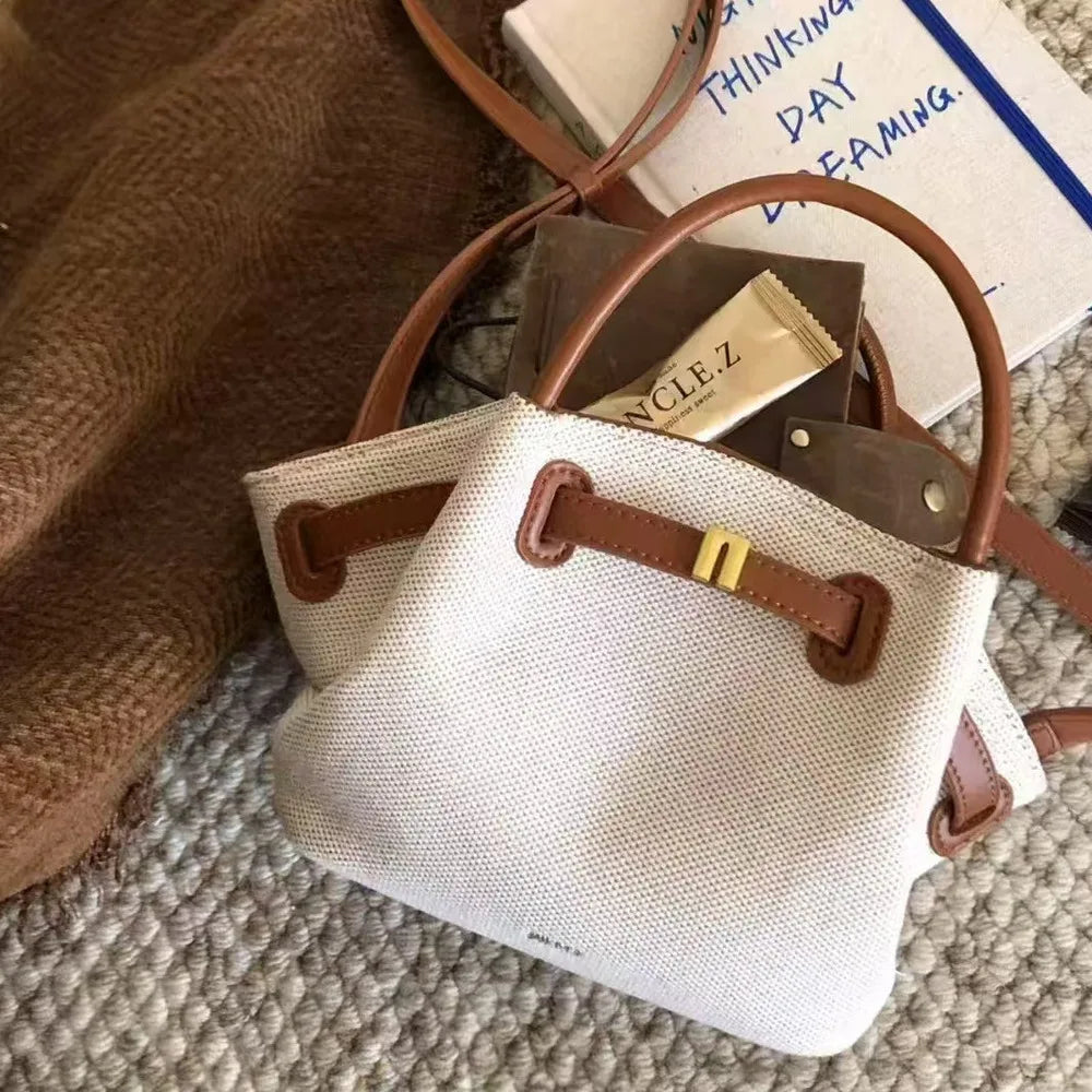 Canvas Dumpling Bun 2025 New Hana Size Women's Single Cross Shoulder Handbag сумка женская Ladies Bag Wallet брендовые сумки