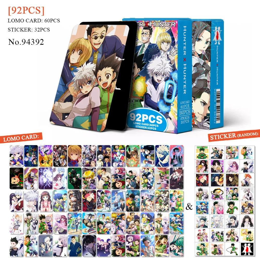 30-92Pcs/Set Anime Card Lomo Card Mini Sticker Print Pictures Postcard Games Card Fans Collection Cards Gifts