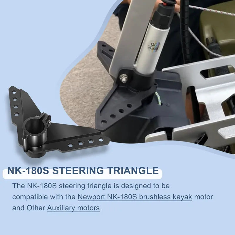 NK-180S Steering Triangle Compatible with Newport Brushless Kayak Motor Kayak Trolling Motors and Other Auxiliary Motors