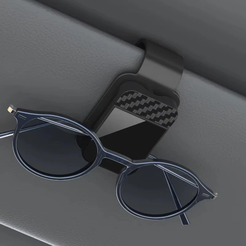 Car Sun Visor Sunglasses Clip Multifunctional Glasses Ticket Card Holder Stable Storage Practical Car Interior Accessories