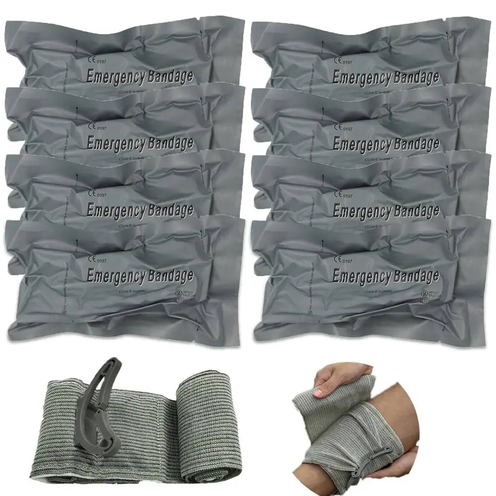 4/6inch Israeli Emergency Pressure Bandage Rescue Wound Dressing IFAK Kit High Elasticity Vacuum Packed Outdoor Hiking Essential