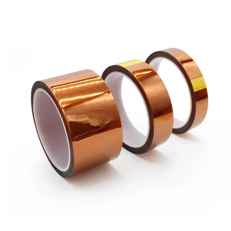 33M/Roll Polyimide Adhesive Tape High Temperature Heat Resistant Electronic Insulation for BGA PCB 3D Printing Board Protection