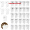 10/20/30Pcs Self Adhesive Clips Wall Clips Multipurpose Sewing Clips Hanging Clips for Home Office Poster Photo Hanger Decor